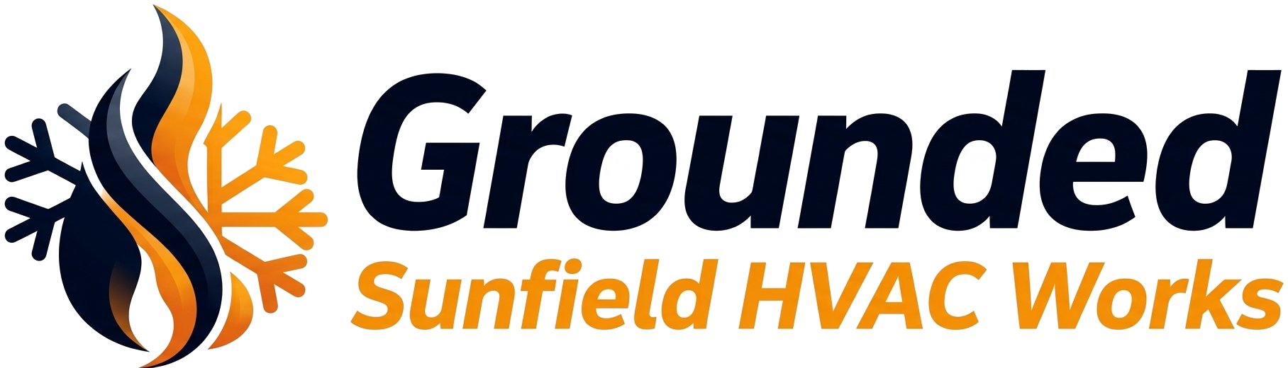 Grounded Sunfield HVAC Works logo